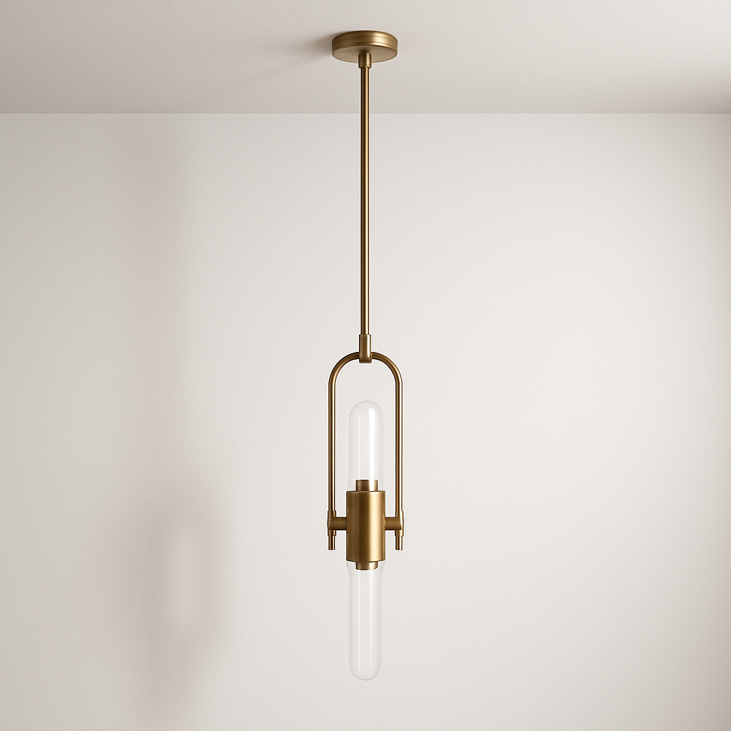 Luminária Pendente Moderna Minimalista Metal Vidro Fogflare - ABAZZUR™