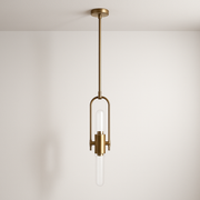 Luminária Pendente Moderna Minimalista Metal Vidro Fogflare - ABAZZUR™