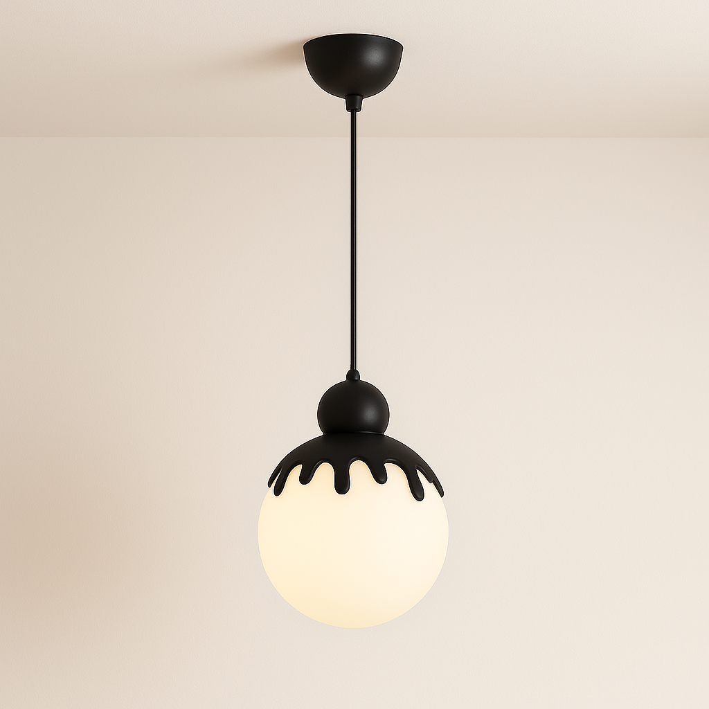 Luminária Pendente Moderna Minimalista Resina Metal Glare - ABAZZUR™