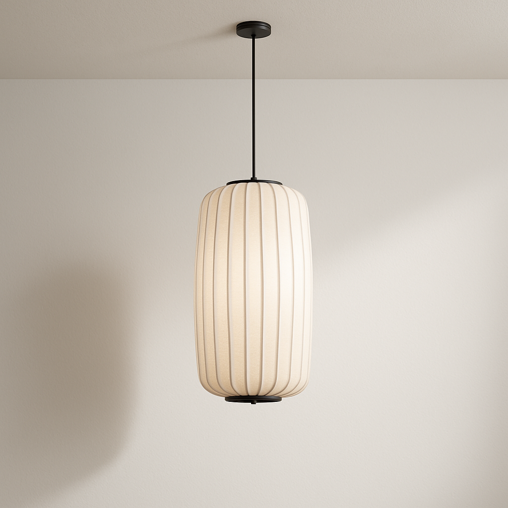 Luminária Pendente Moderna Minimalista Tecido Clarté - ABAZZUR™