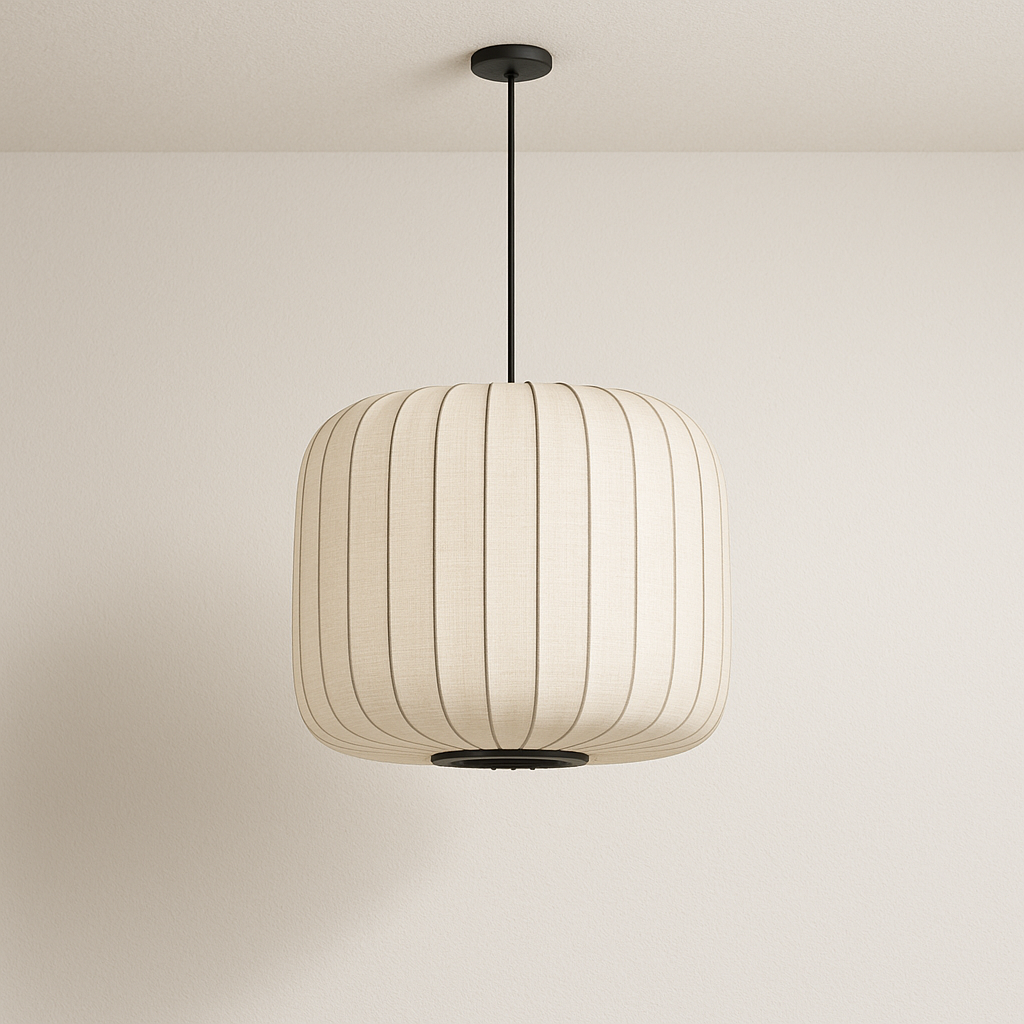 Luminária Pendente Moderna Minimalista Tecido Clarté - ABAZZUR™