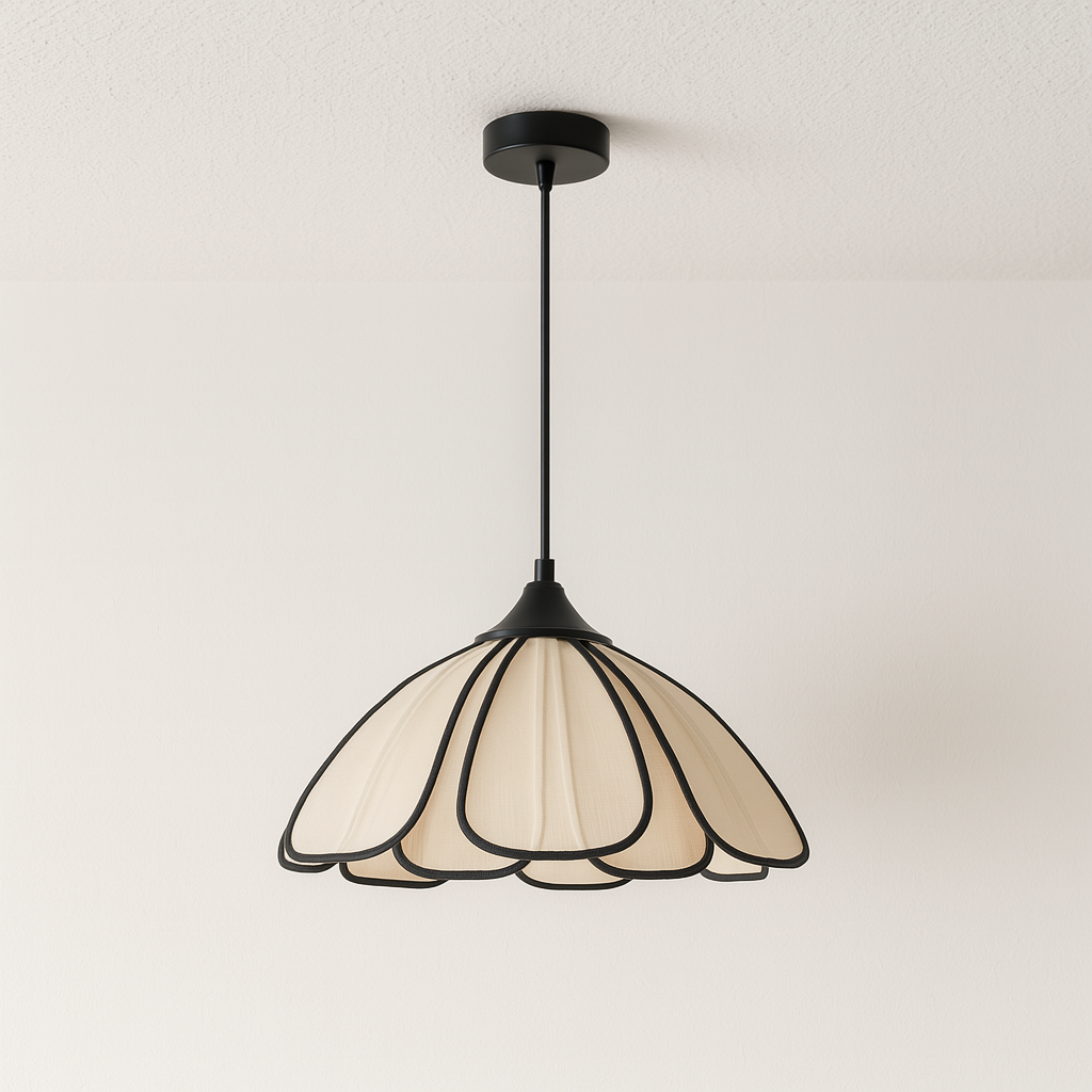 Luminária Pendente Moderna Minimalista Tecido Dorée - ABAZZUR™