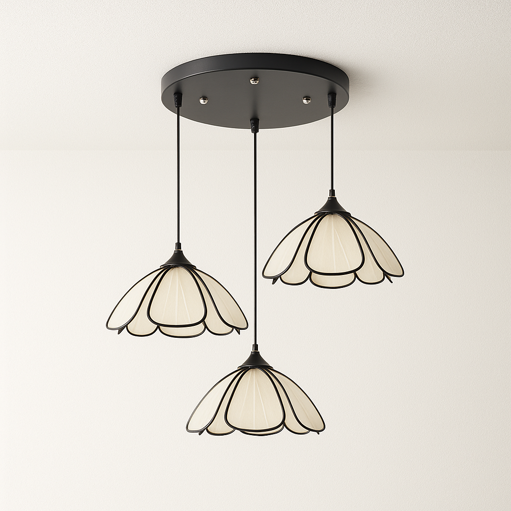Luminária Pendente Moderna Minimalista Tecido Dorée - ABAZZUR™