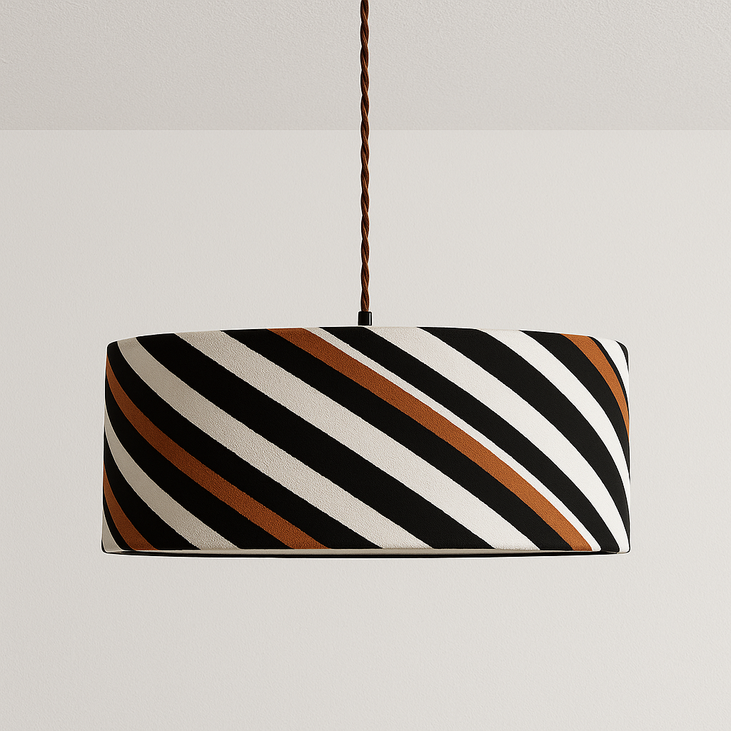 Luminária Pendente Moderna Minimalista Tecido Dusk - ABAZZUR™
