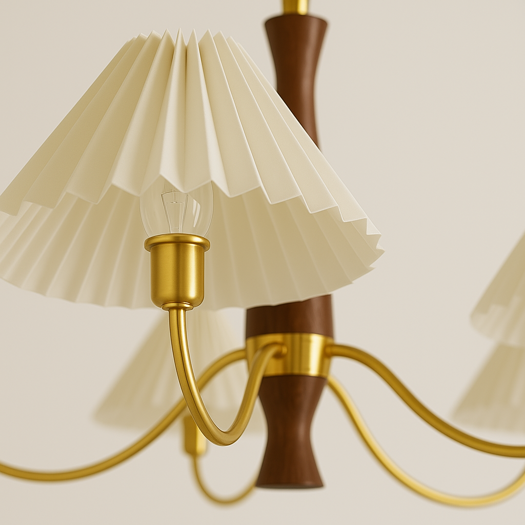 Luminária Pendente Moderna Minimalista Tecido Metal Ember - ABAZZUR™