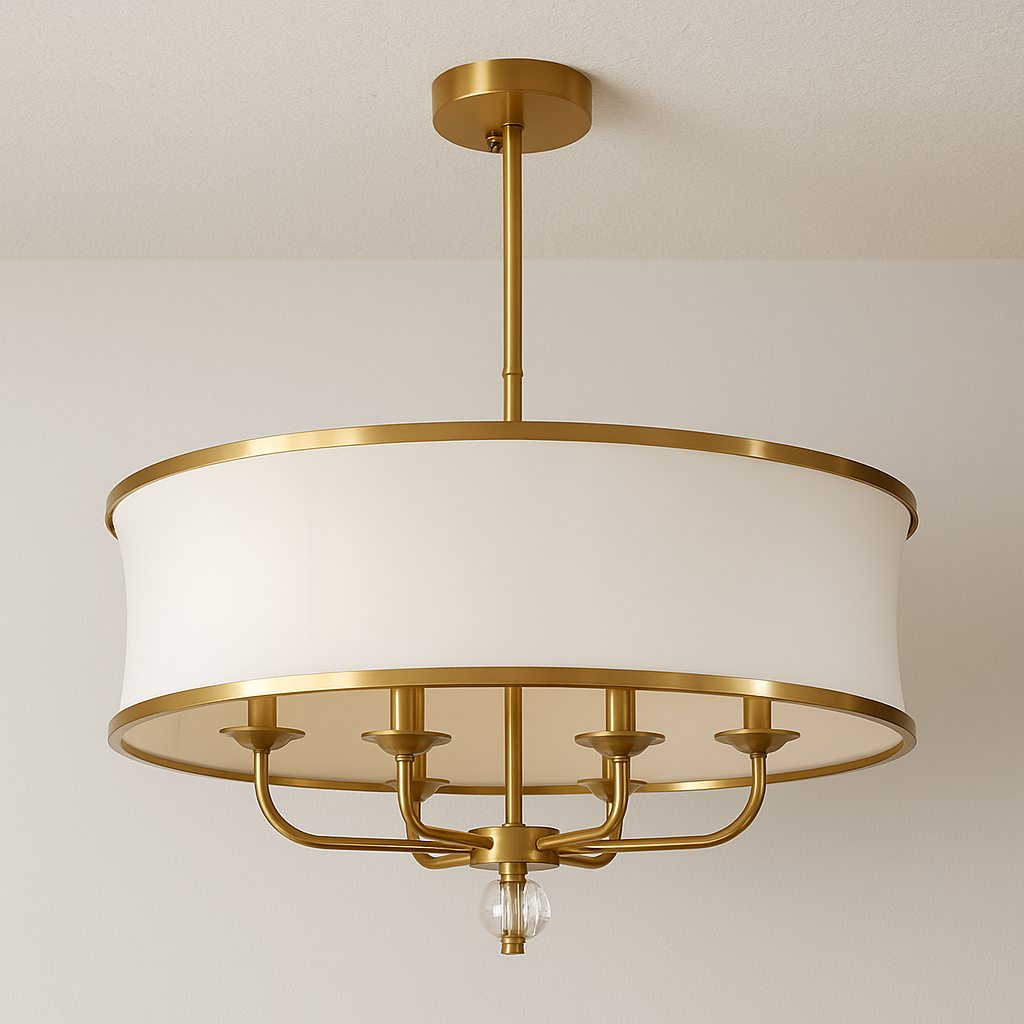 Luminária Pendente Moderna Minimalista Tecido Metal Lumihaie - ABAZZUR™