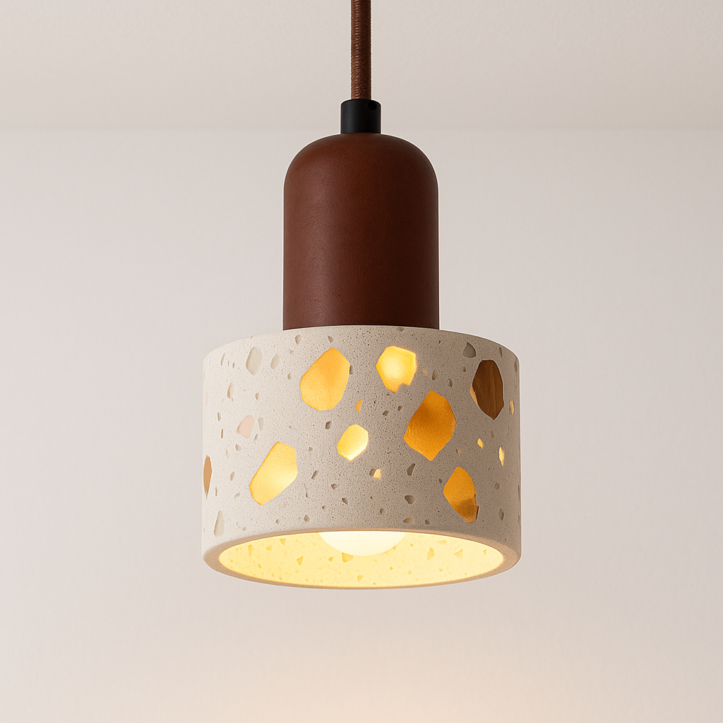 Luminária Pendente Moderna Minimalista Terrazzo Solbre - ABAZZUR™