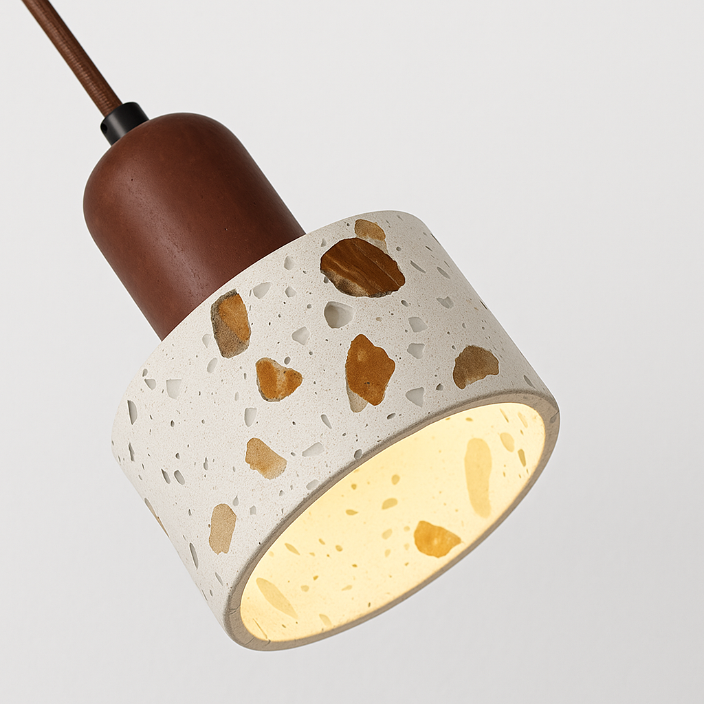 Luminária Pendente Moderna Minimalista Terrazzo Solbre - ABAZZUR™