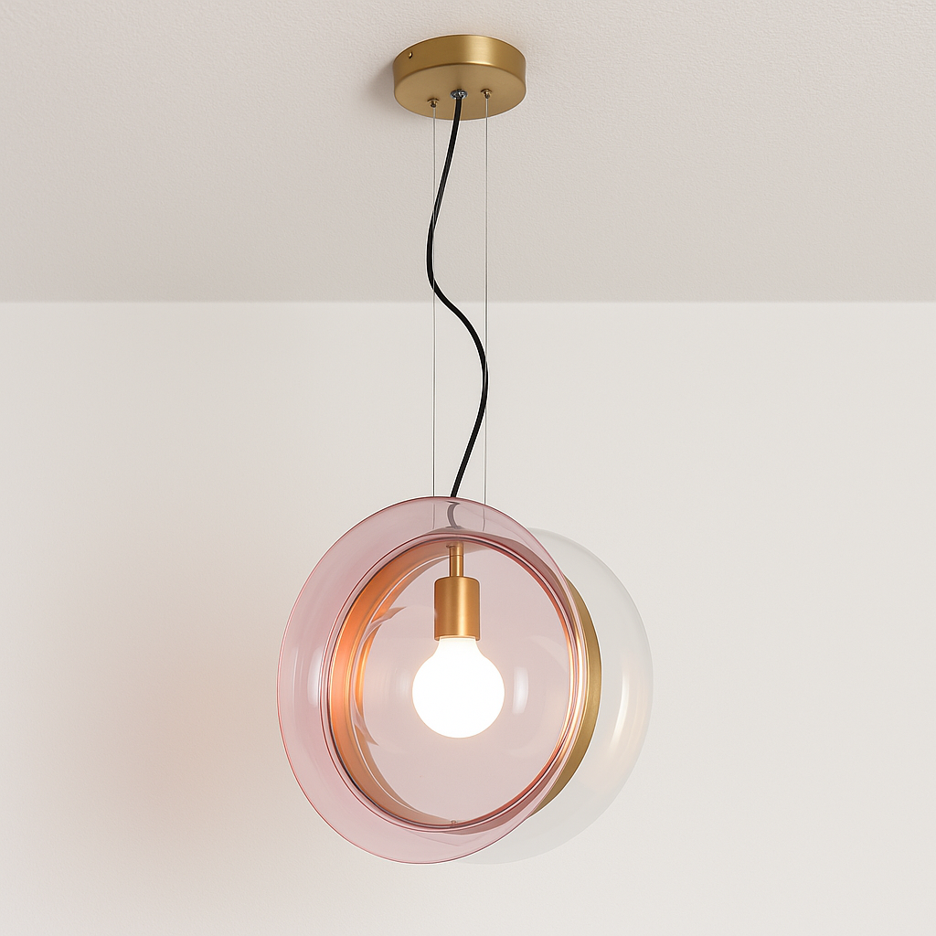Luminária Pendente Moderna Minimalista Vidro Chaleur - ABAZZUR™
