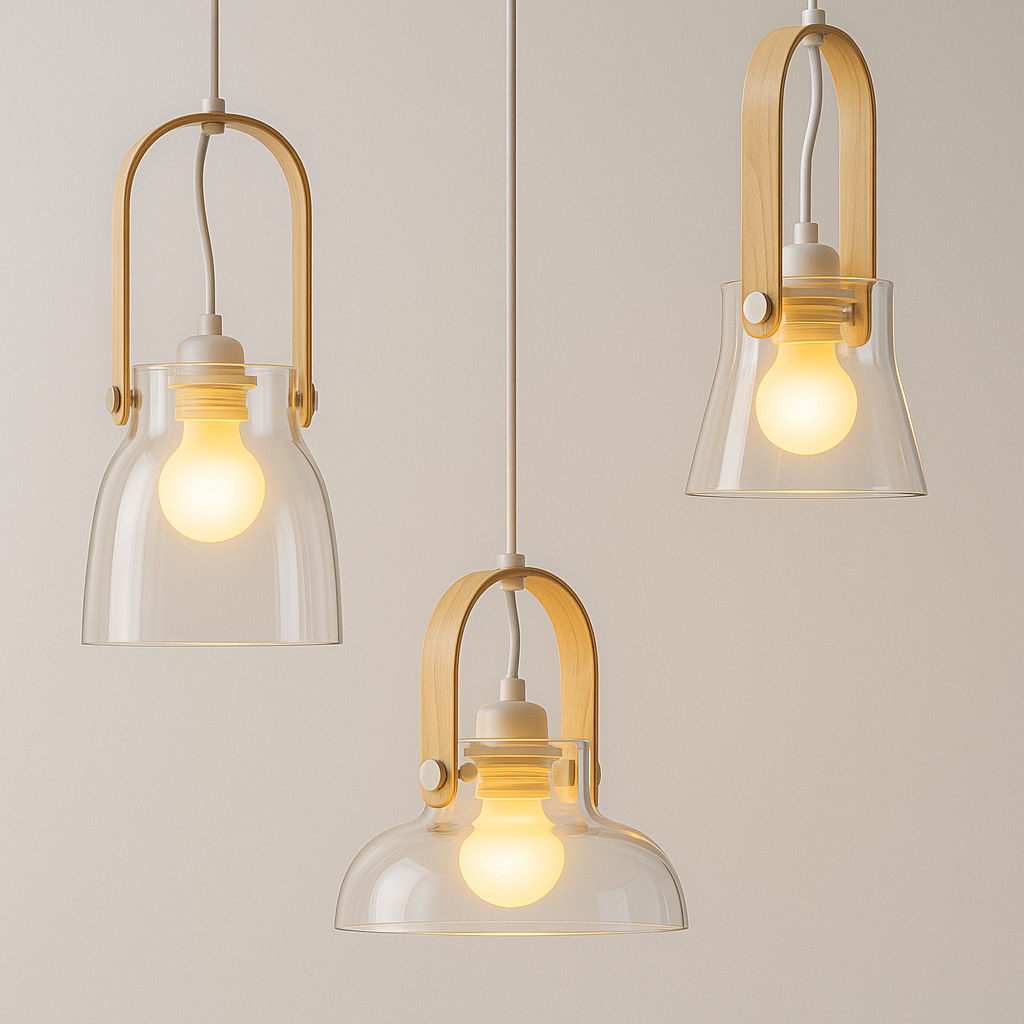 Luminária Pendente Moderna Minimalista Vidro Ecoflare - ABAZZUR™