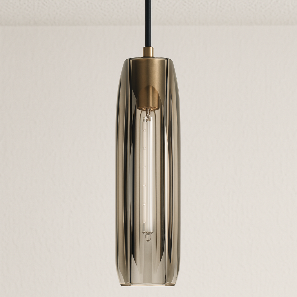 Luminária Pendente Moderna Minimalista Vidro Lumiwist - ABAZZUR™