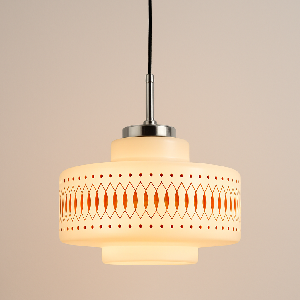 Luminária Pendente Moderna Minimalista Vidro Metal Brise-lumière - ABAZZUR™