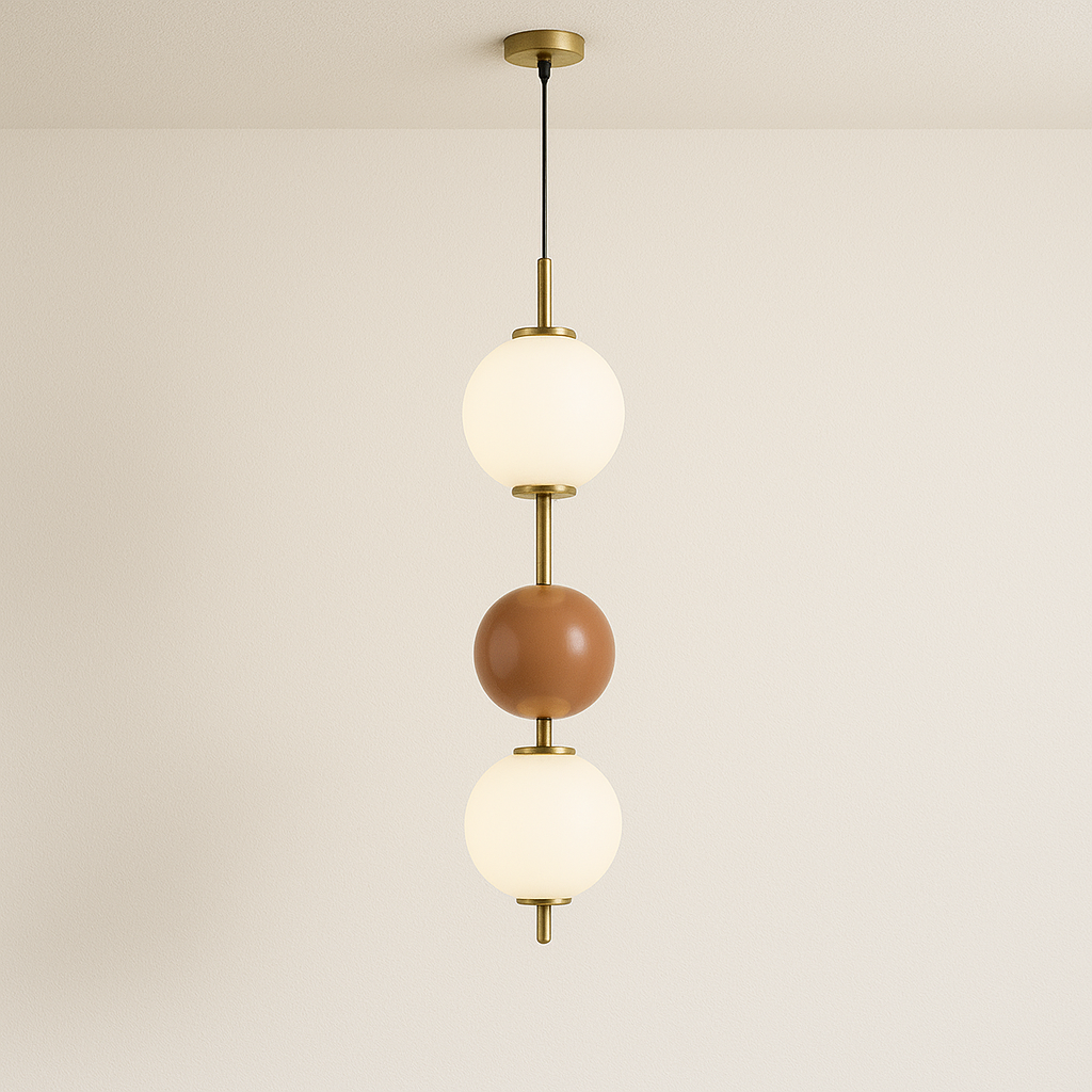 Luminária Pendente Moderna Minimalista Vidro Metal Lumilac - ABAZZUR™
