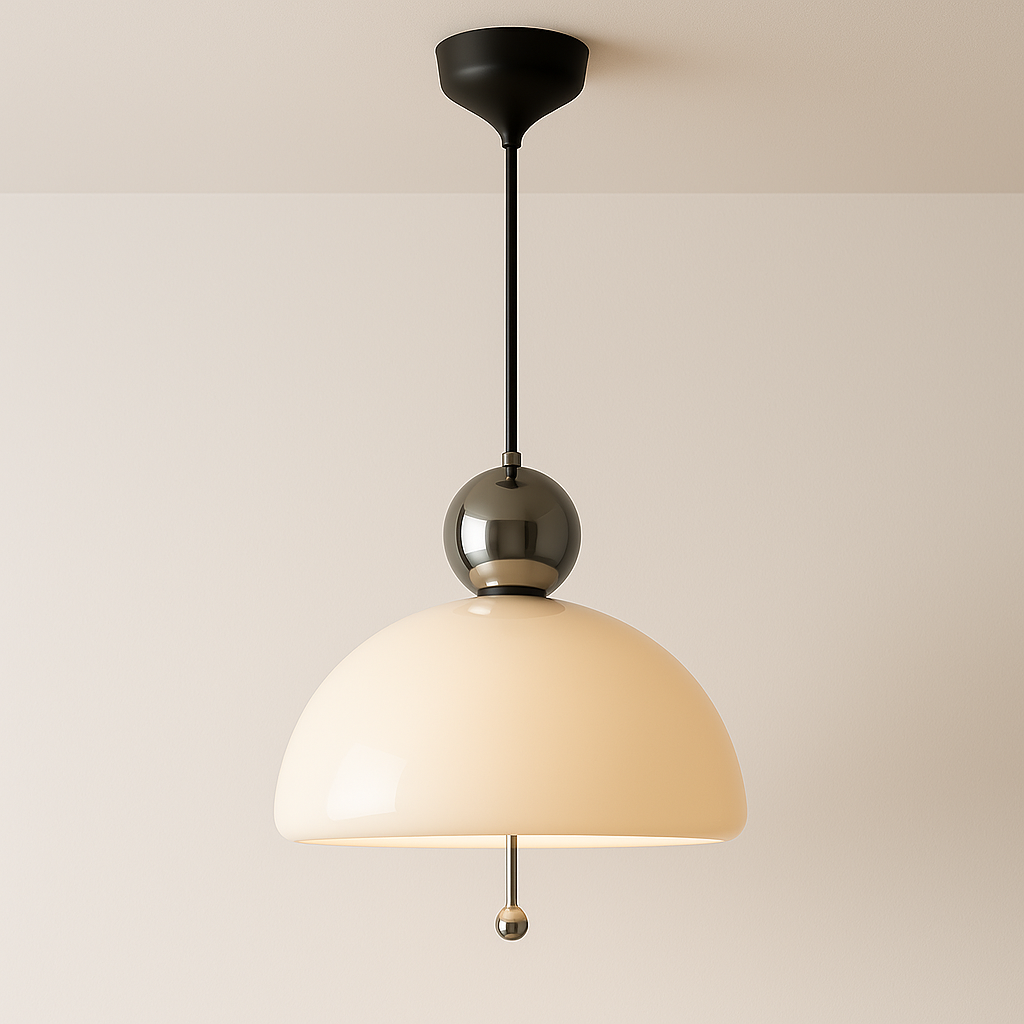 Luminária Pendente Moderna Minimalista Vidro Metal Luxor - ABAZZUR™
