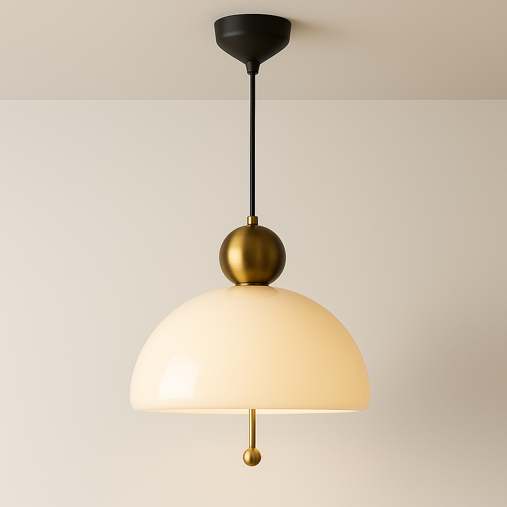 Luminária Pendente Moderna Minimalista Vidro Metal Luxor - ABAZZUR™