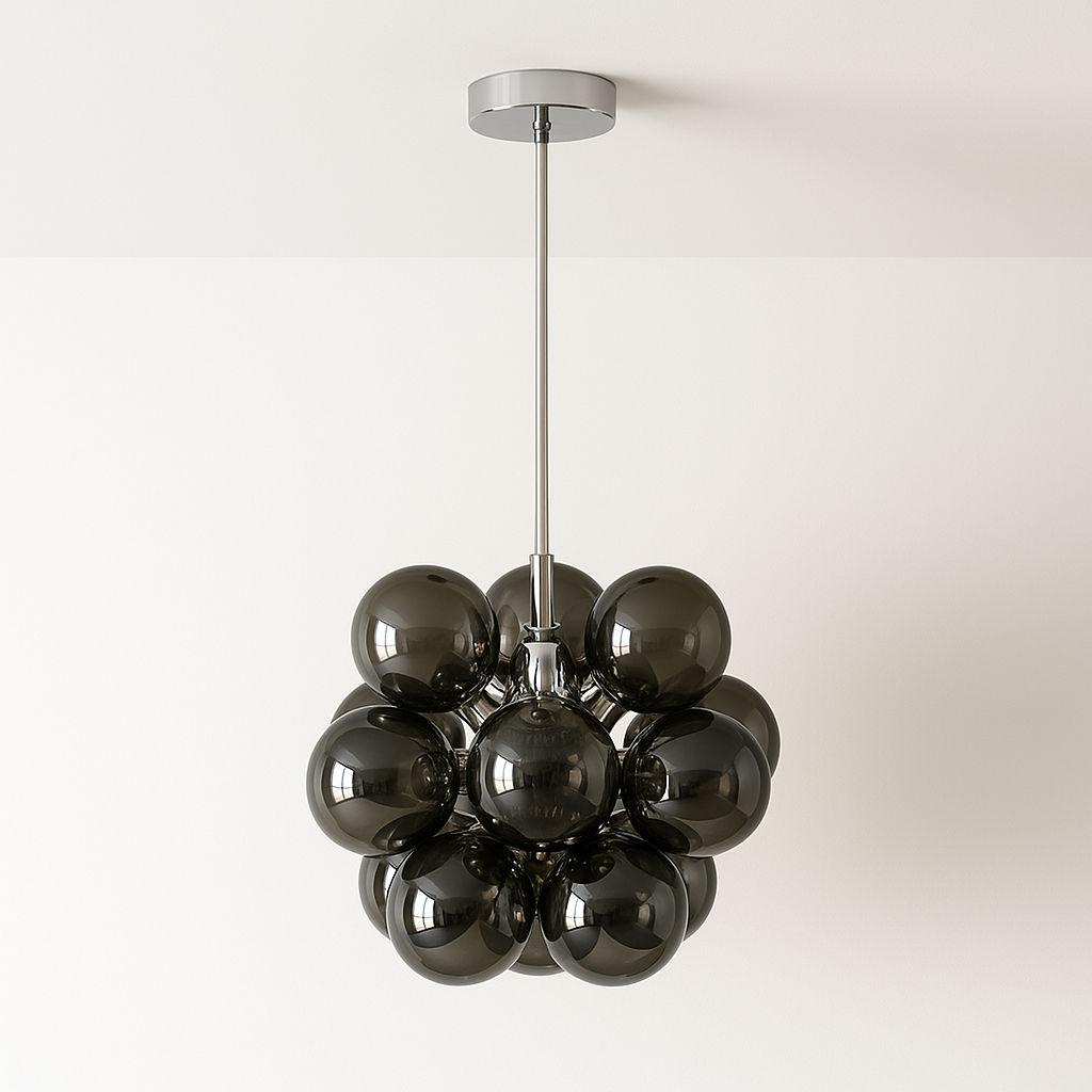 Luminária Pendente Moderna Minimalista Vidro Orbess - ABAZZUR™