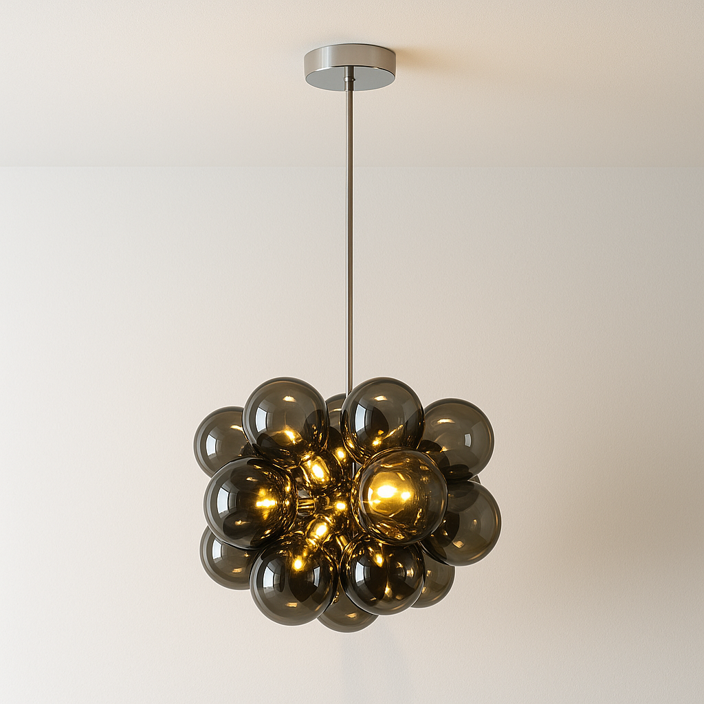 Luminária Pendente Moderna Minimalista Vidro Orbess - ABAZZUR™