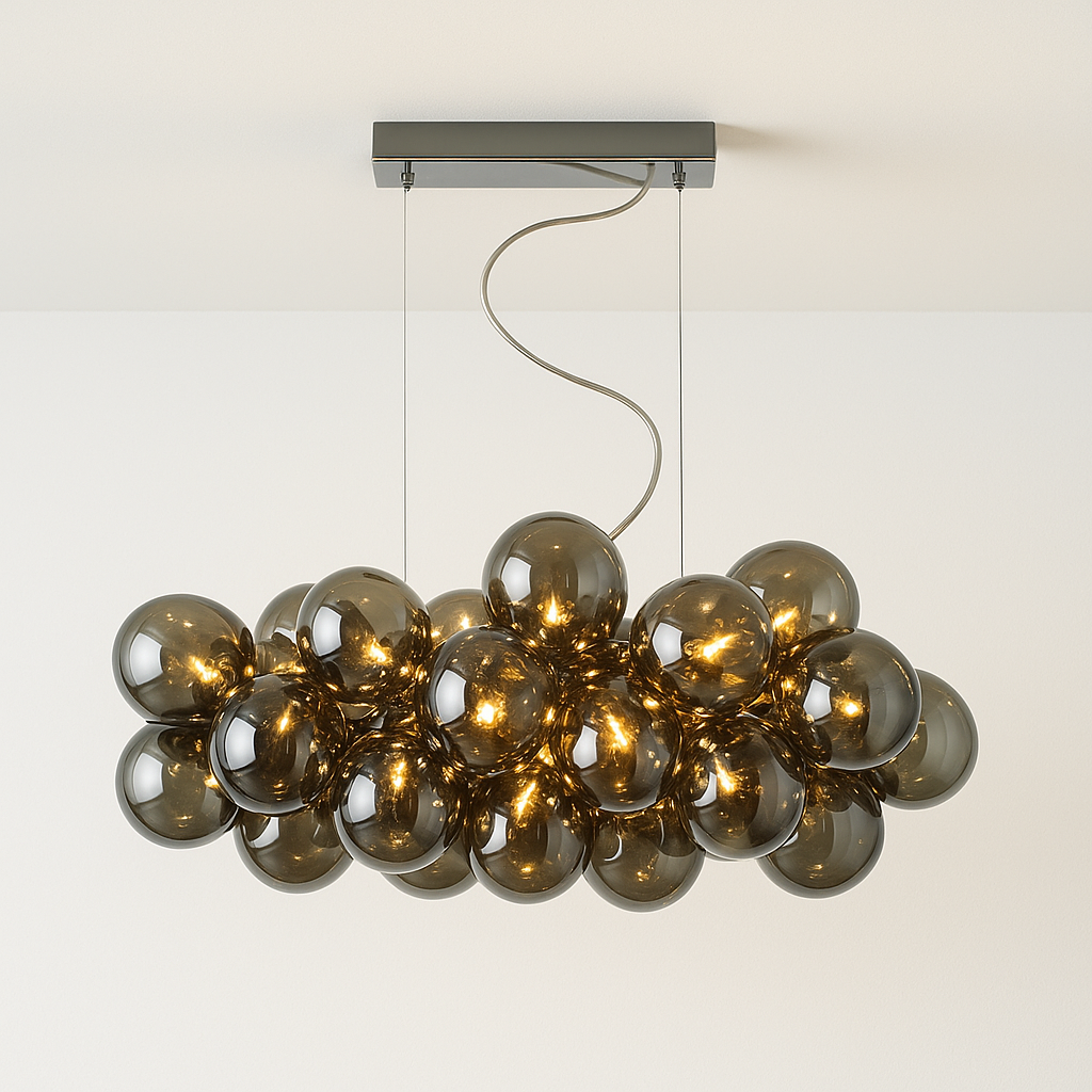 Luminária Pendente Moderna Minimalista Vidro Orbess - ABAZZUR™