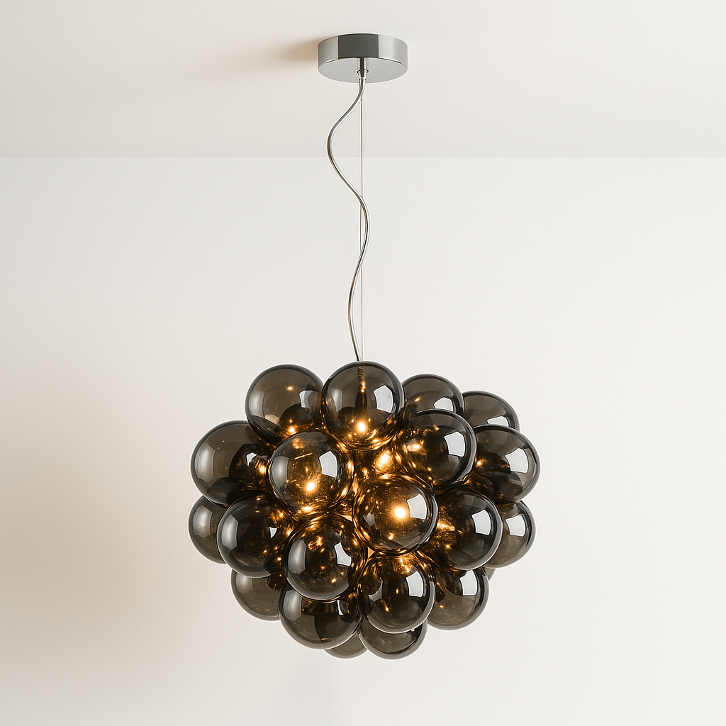 Luminária Pendente Moderna Minimalista Vidro Orbess - ABAZZUR™