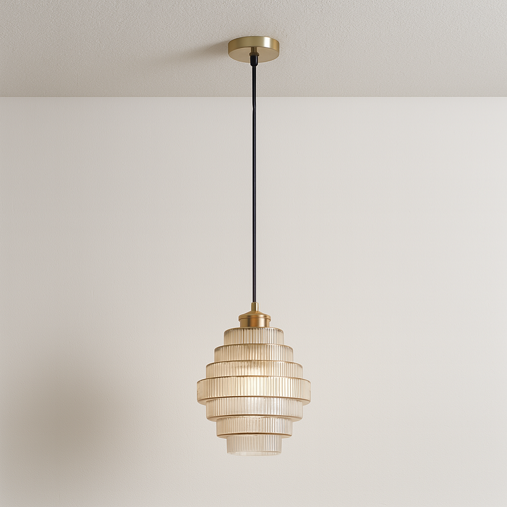 Luminária Pendente Moderna Minimalista Vidro Rayito - ABAZZUR™