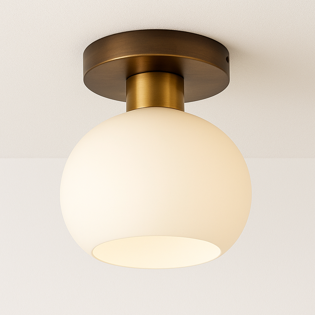 Luminária Plafon Minimalista Tecido Metal Hella - ABAZZUR™