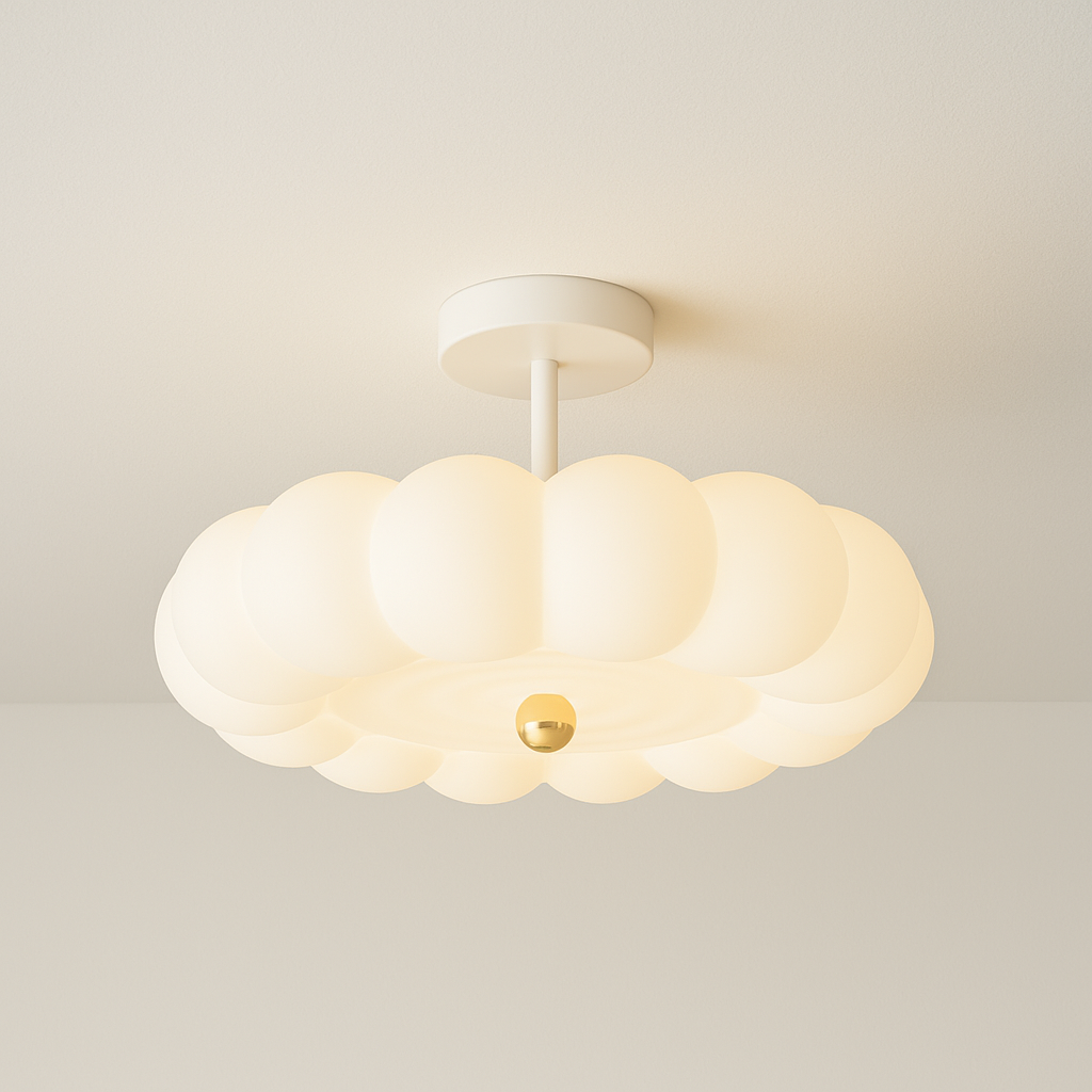 Luminária Plafon Moderna Infantil Nuvem Coroa Resina LED Krone - ABAZZUR™