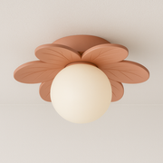 Luminária Plafon Moderna Infantil Resina Acrílico Flor Terni - ABAZZUR™