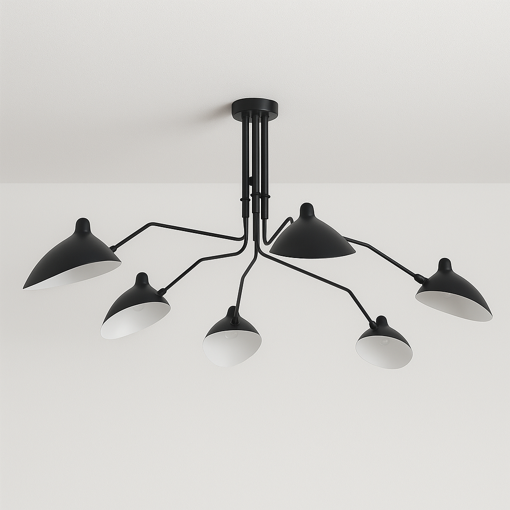 Luminária Plafon Moderna Minimalista Industrial Articulada Nerth Mouille - ABAZZUR™