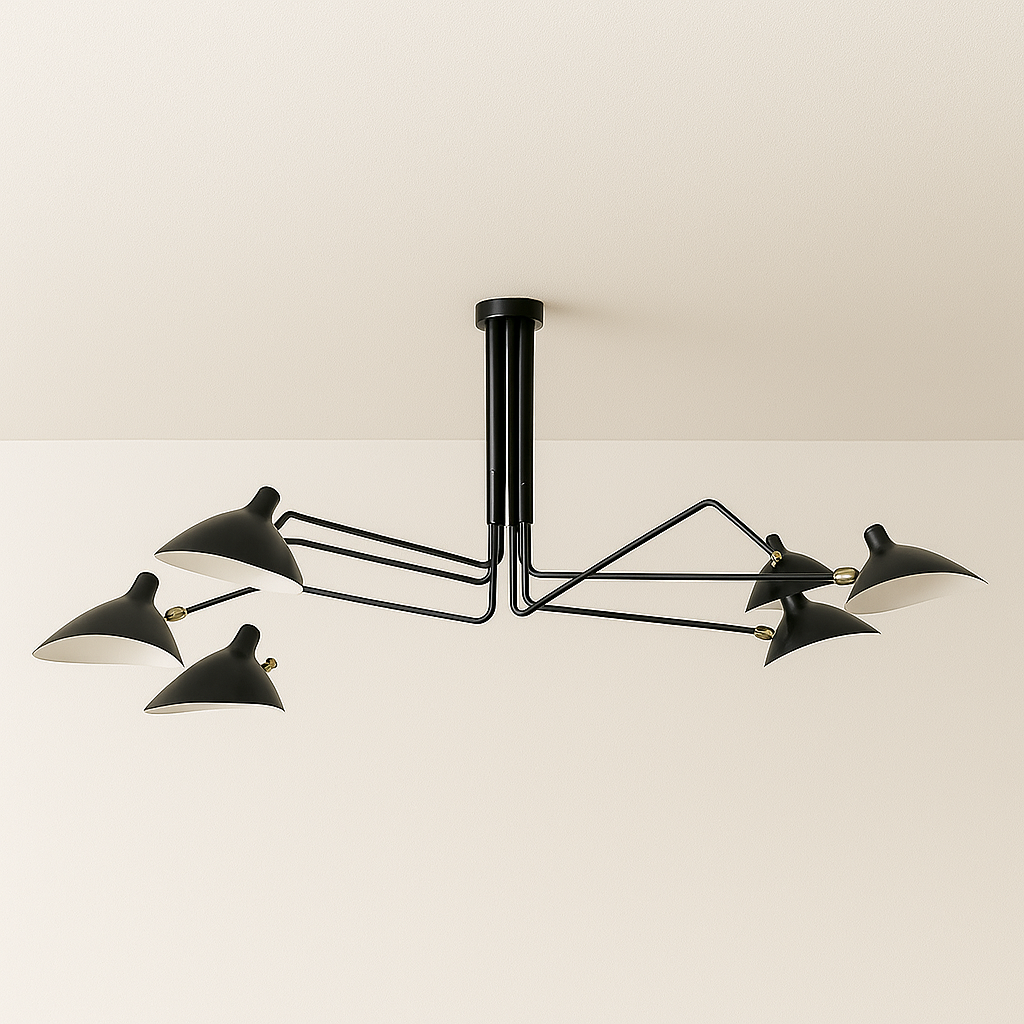 Luminária Plafon Moderna Minimalista Industrial Articulada Nerth Mouille - ABAZZUR™