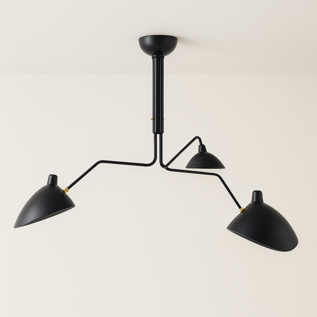 Luminária Plafon Moderna Minimalista Industrial Articulada Nerth Mouille - ABAZZUR™