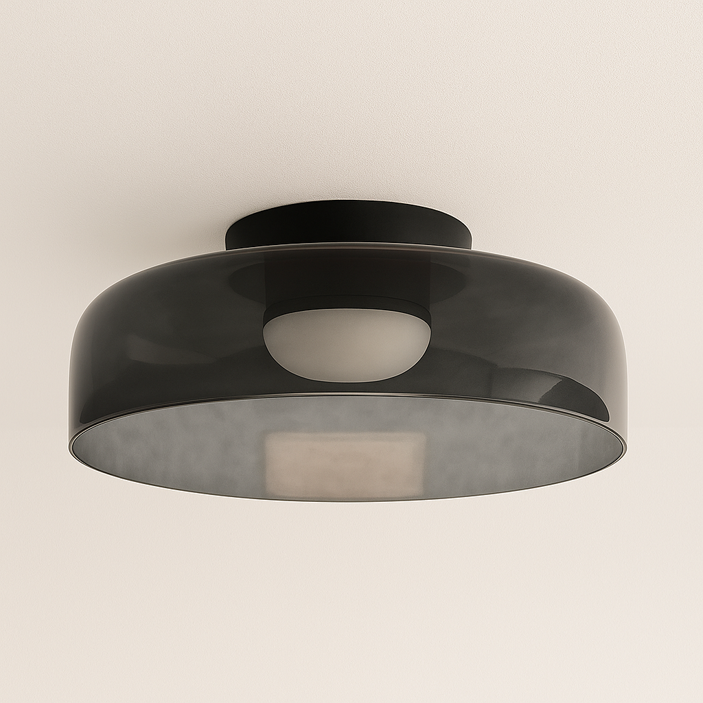 Luminária Plafon Moderna Minimalista LED Vidro Metal LED Yufu - ABAZZUR™