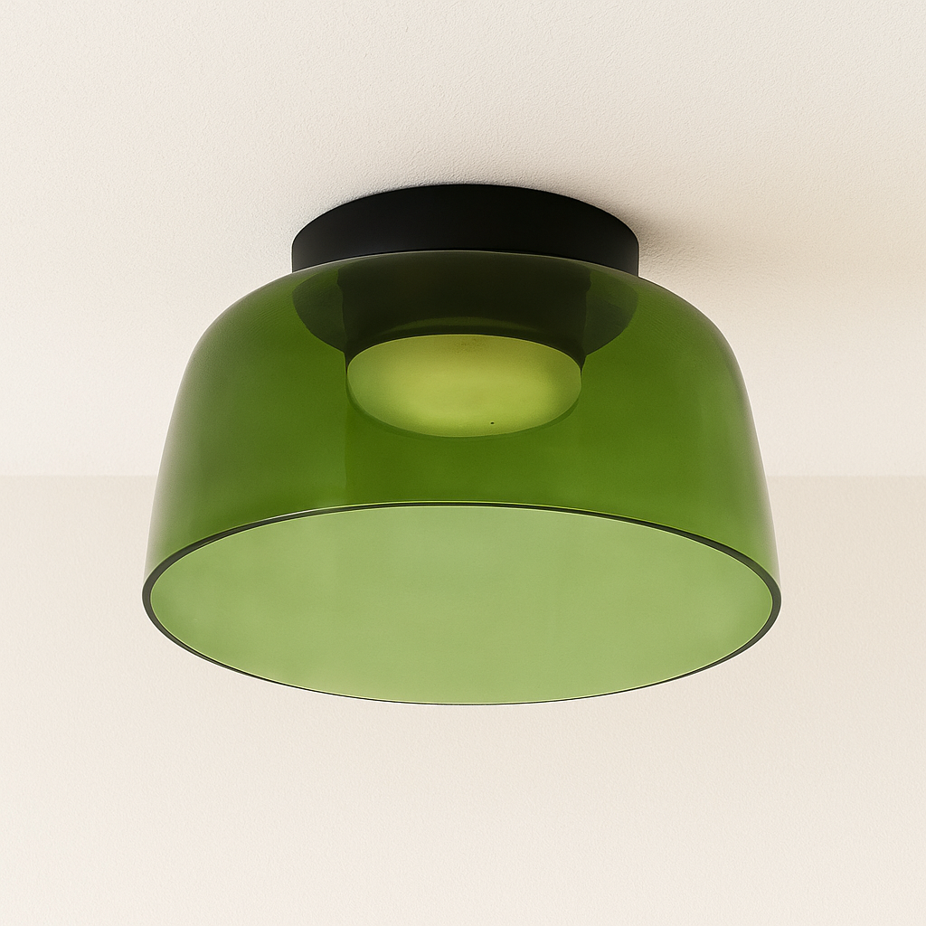 Luminária Plafon Moderna Minimalista LED Vidro Metal LED Yufu - ABAZZUR™