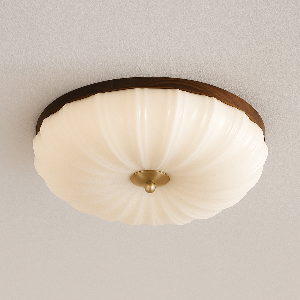 Luminária Plafon Moderna Minimalista Madeira LED Fukui - ABAZZUR™