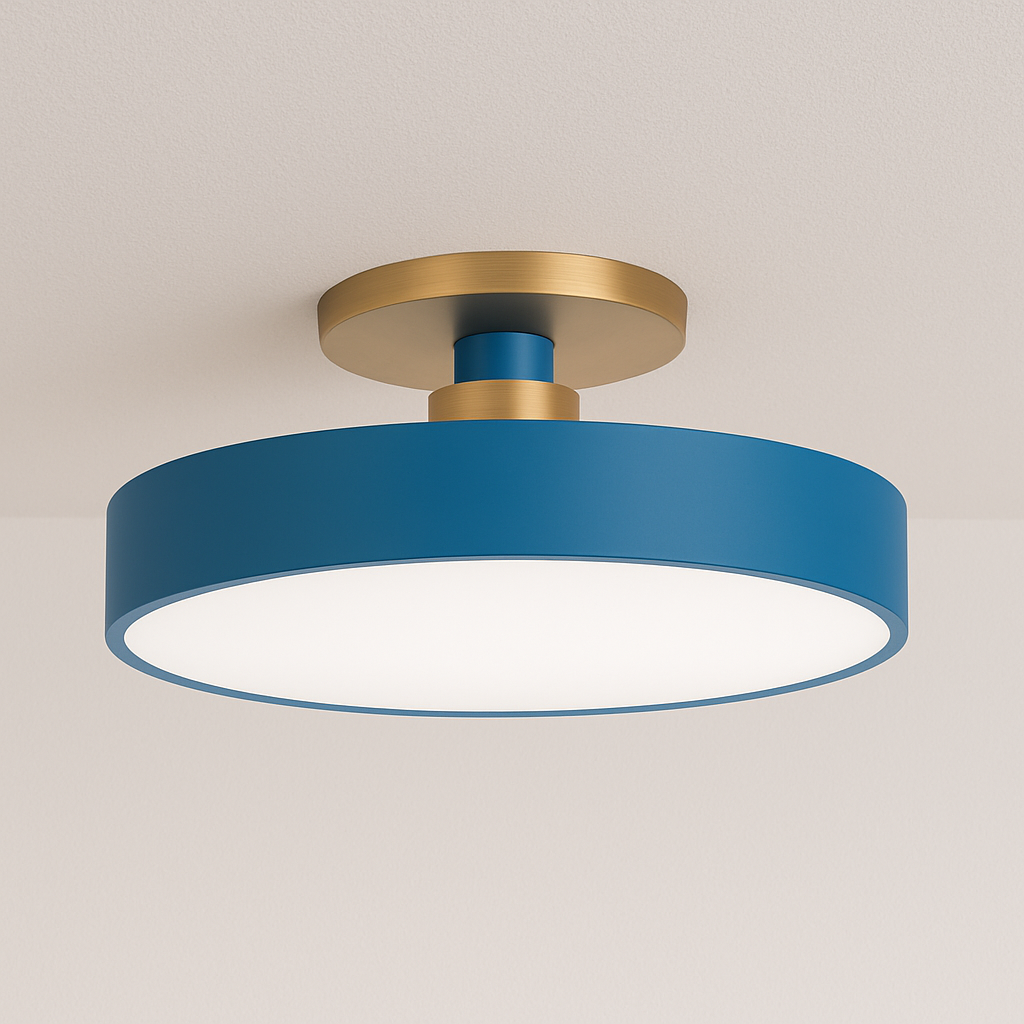 Luminária Plafon Moderna Minimalista Metal Acrílico LED Ivrea - ABAZZUR™