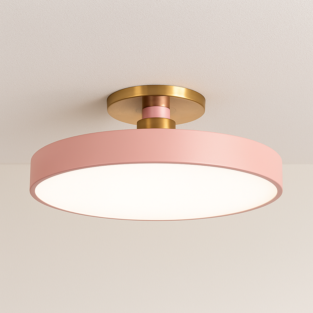 Luminária Plafon Moderna Minimalista Metal Acrílico LED Ivrea - ABAZZUR™