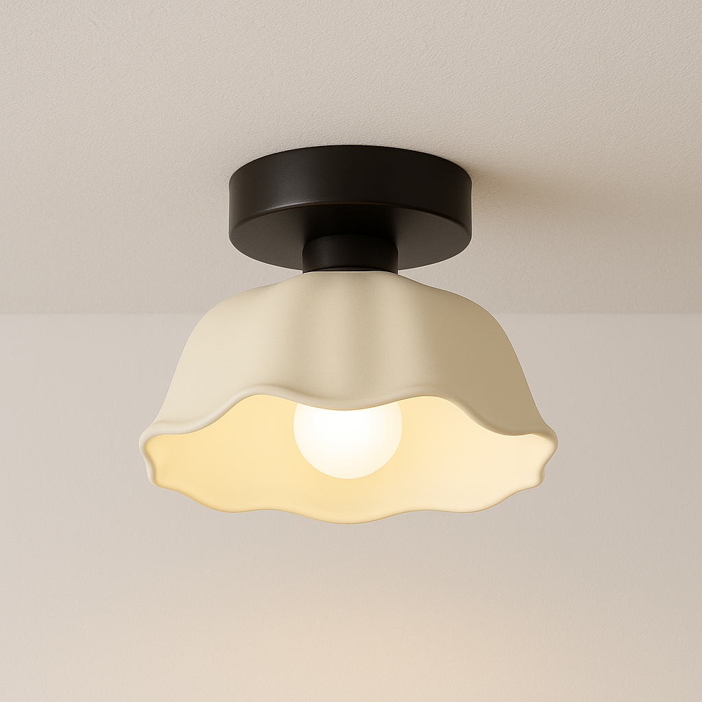 Luminária Plafon Moderna Minimalista Metal Cerâmica Lanuv - ABAZZUR™