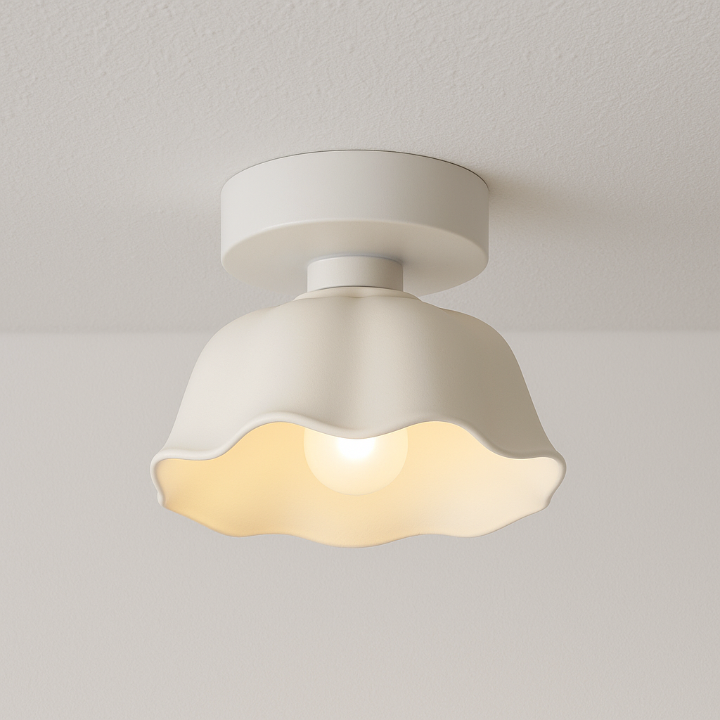Luminária Plafon Moderna Minimalista Metal Cerâmica Lanuv - ABAZZUR™