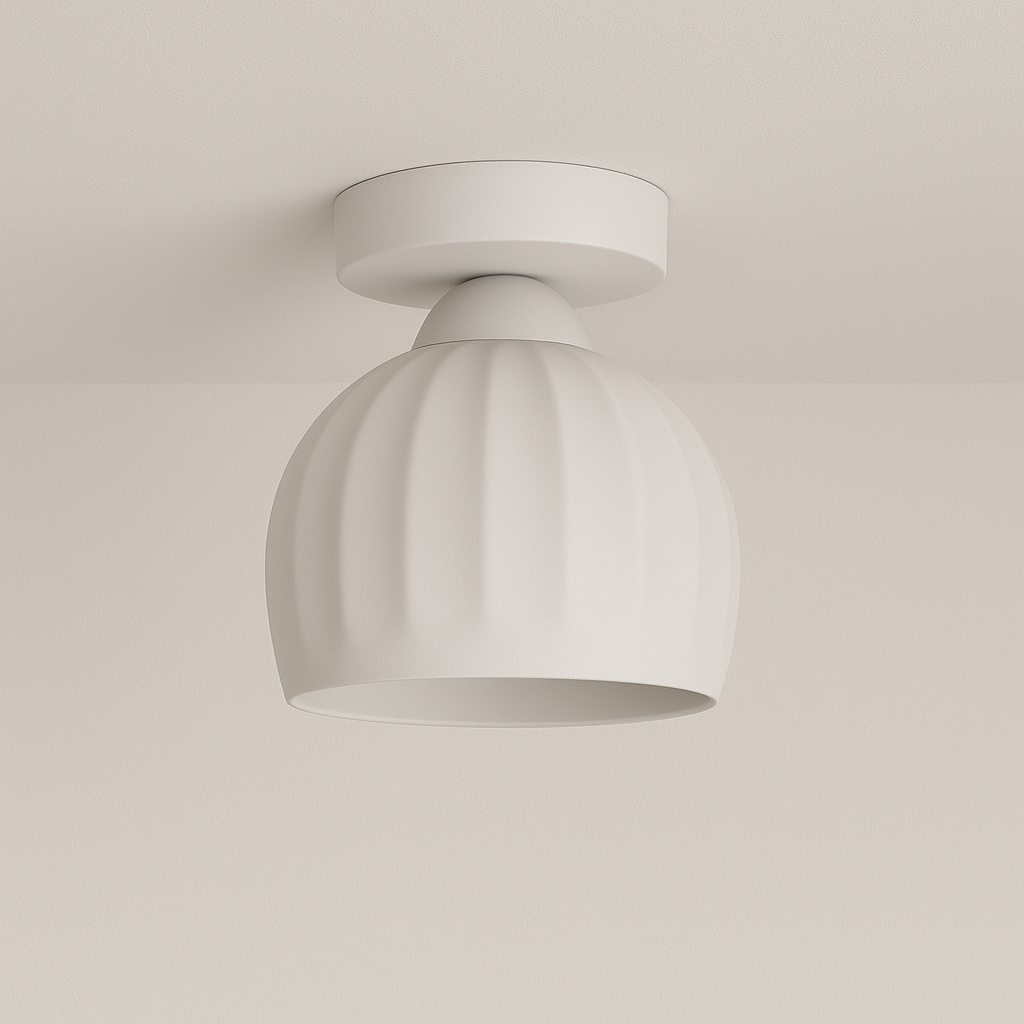 Luminária Plafon Moderna Minimalista Metal Cerâmica Orte - ABAZZUR™