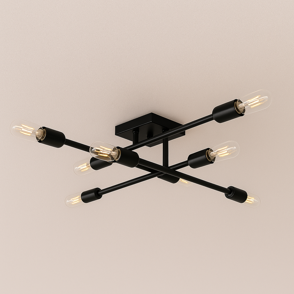 Luminária Plafon Moderna Minimalista Metal Sputnik Inuy - ABAZZUR™