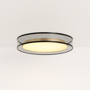 Luminária Plafon Moderna Minimalista Metal Tecido LED Yufu - ABAZZUR™