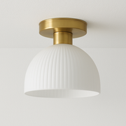 Luminária Plafon Moderna Minimalista Metal Vidro Aglie - ABAZZUR™