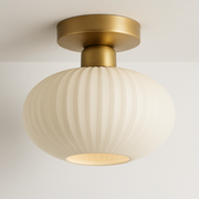 Luminária Plafon Moderna Minimalista Metal Vidro Uji - ABAZZUR™