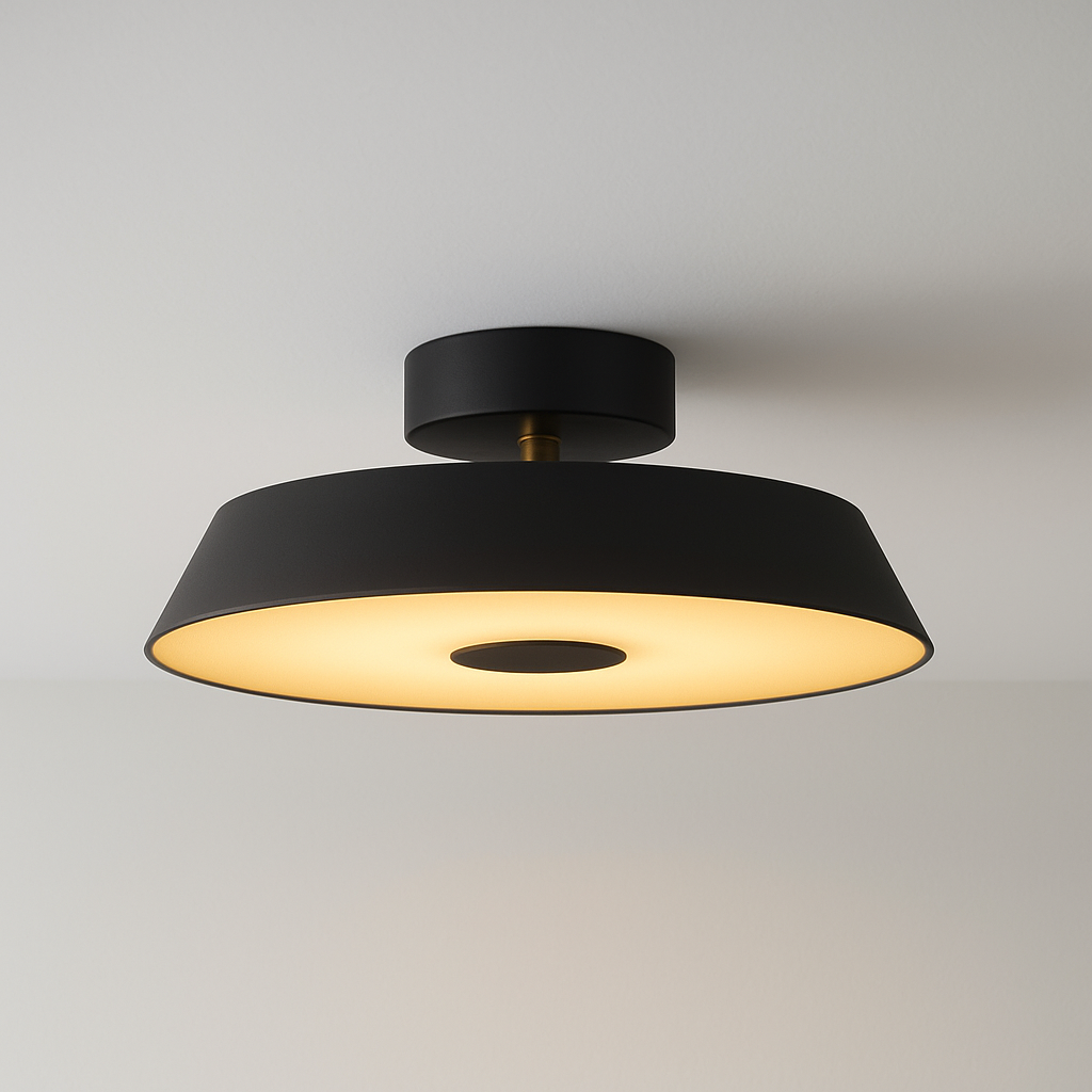 Luminária Plafon Moderna Minimalista Redondo Metal LED Erie - ABAZZUR™