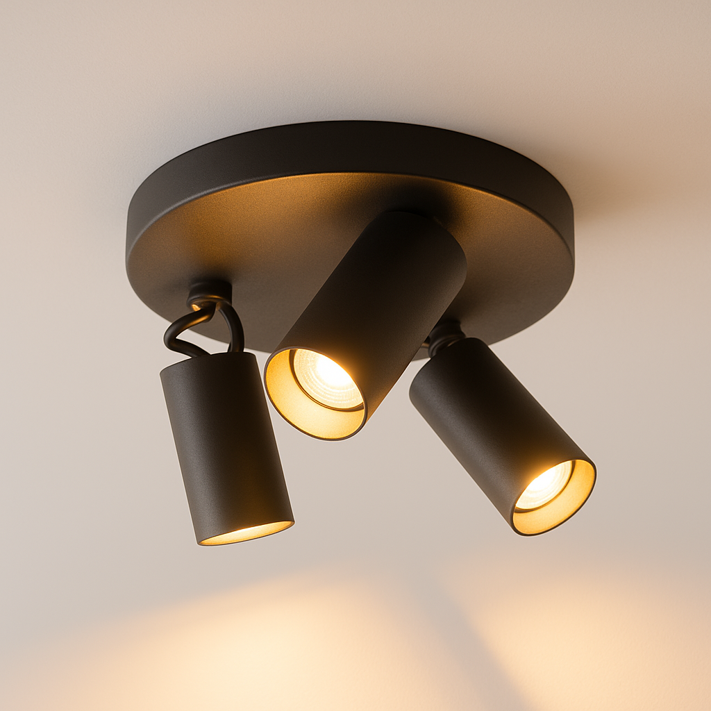 Luminária Plafon Moderna Minimalista Redondo Metal Plano - ABAZZUR™