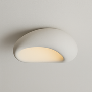 Luminária Plafon Moderna Minimalista Resina Concreto Orgânico Yuki - ABAZZUR™