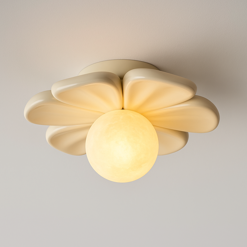 Luminária Plafon Moderna Minimalista Resina Flower Iwak - ABAZZUR™