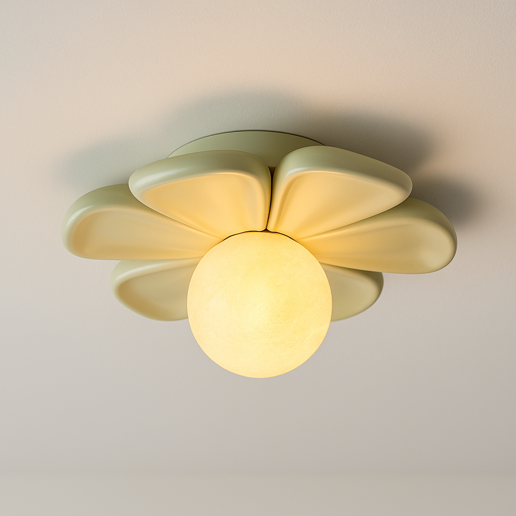 Luminária Plafon Moderna Minimalista Resina Flower Iwak - ABAZZUR™