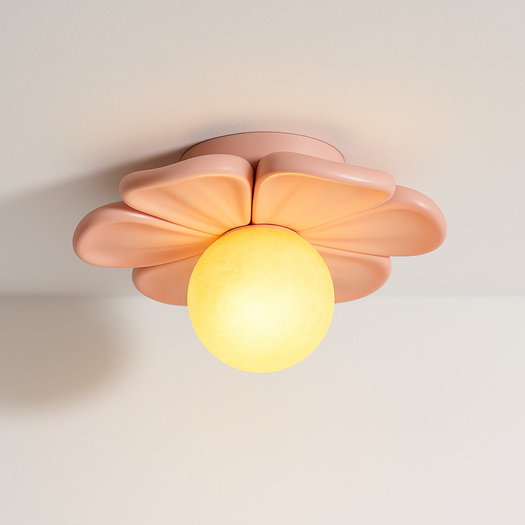 Luminária Plafon Moderna Minimalista Resina Flower Iwak - ABAZZUR™