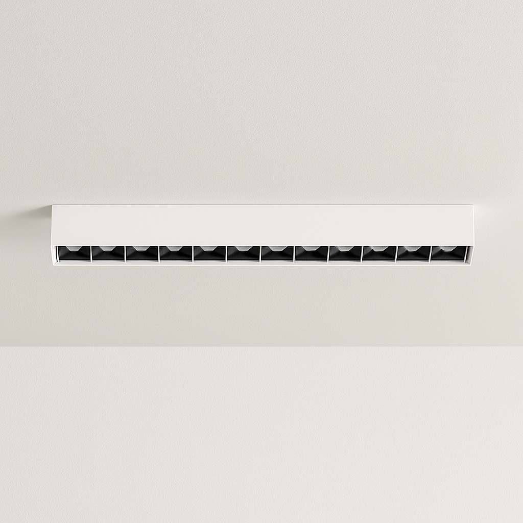 Luminária Plafon Moderna Minimalista Sobrepor Mini Focos Linear LED Lodi - ABAZZUR™