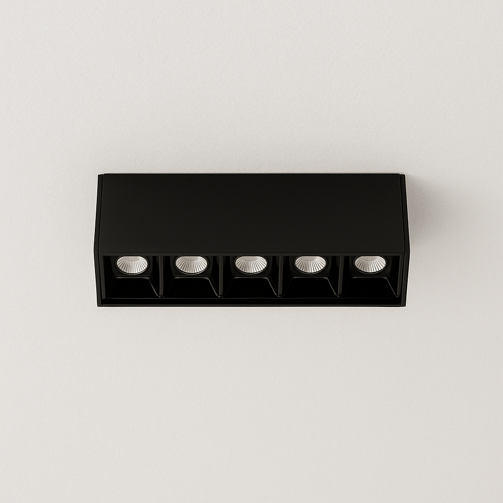Luminária Plafon Moderna Minimalista Sobrepor Mini Focos Linear LED Lodi - ABAZZUR™